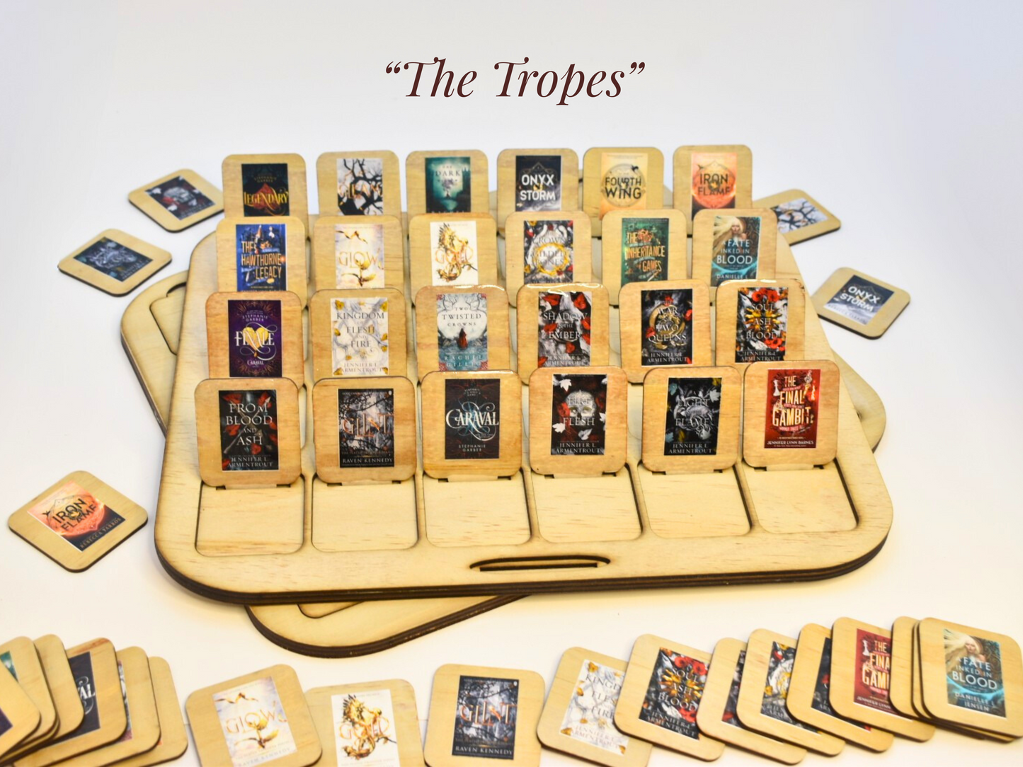 "Literary Line-Up Book Game • 2 Player Bookish Party Game • Guess the Book Cover • Romantasy BookTok Inspired • Unique Gift for Readers & Couples"